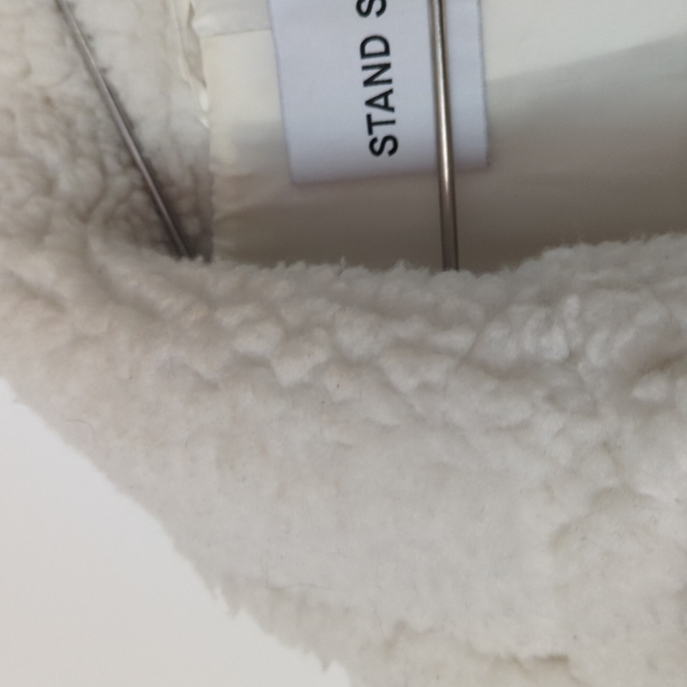 Stand Studio Cream Teddy Jacket - Picture 9 of 12